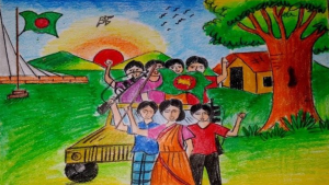 বিজয় দিবসের আঁকা ছবি