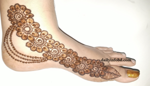 পায়ের সুন্দর মেহেদি ডিজাইন