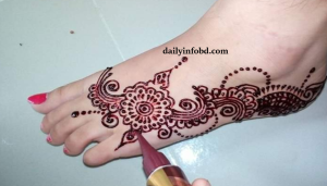 পায়ের সুন্দর মেহেদি ডিজাইন