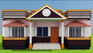 চার রুমের বাড়ির ছবি