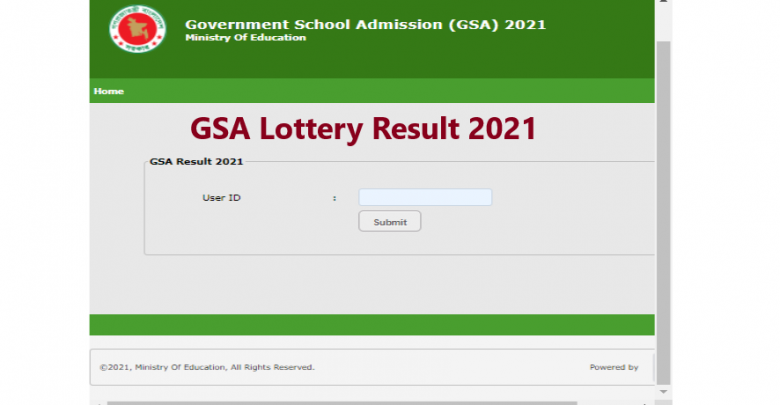 GSA Lottery Result 2021