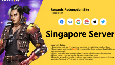 Free Fire Redeem Code Singapore Server