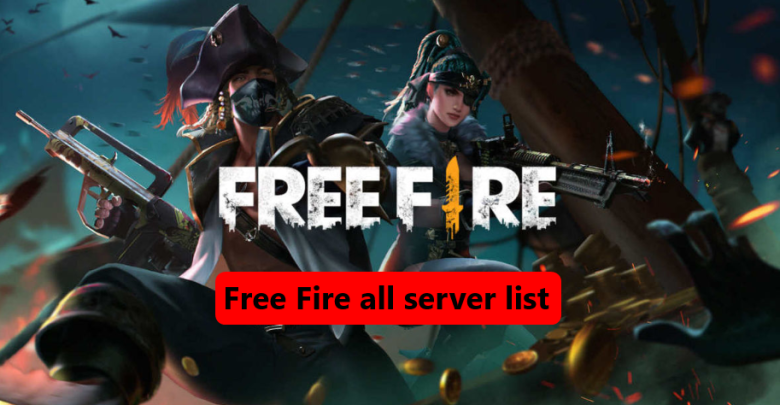 Free Fire all server list